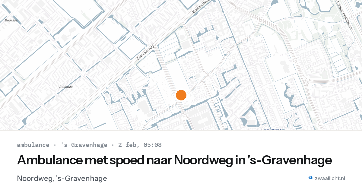 Ambulance met spoed naar Noordweg in 's-Gravenhage — 2 feb 2026