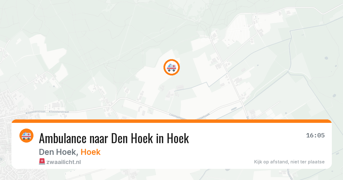 Ambulance naar Den Hoek in Hoek — 22 mei 2026