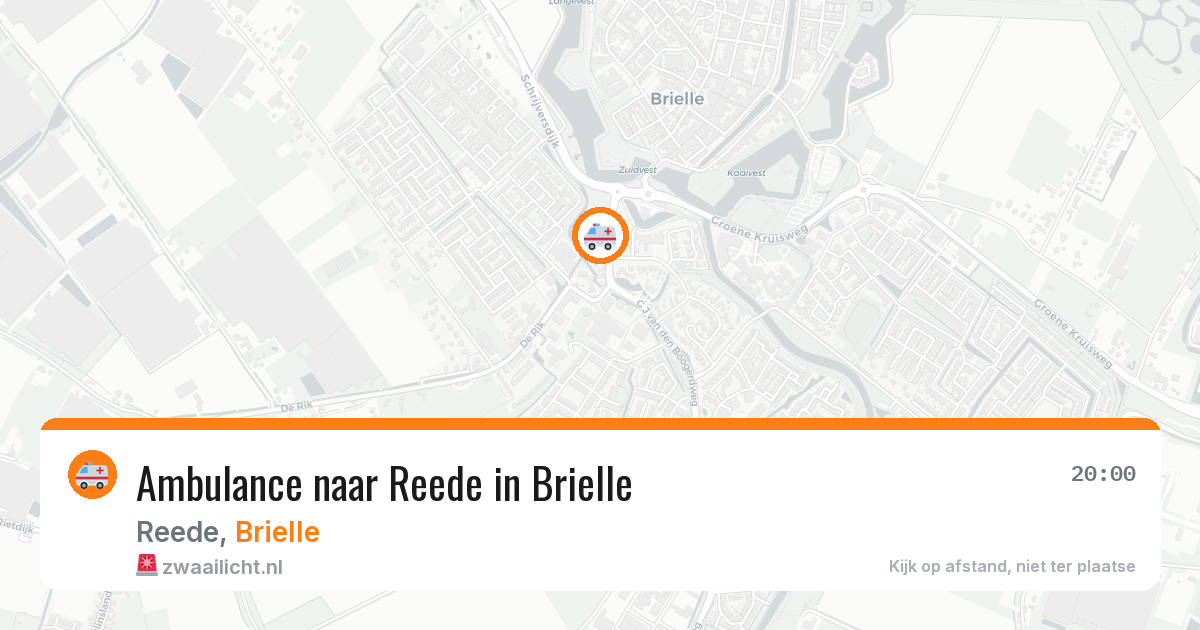 Ambulance naar Reede in Brielle — 19 mrt 2026
