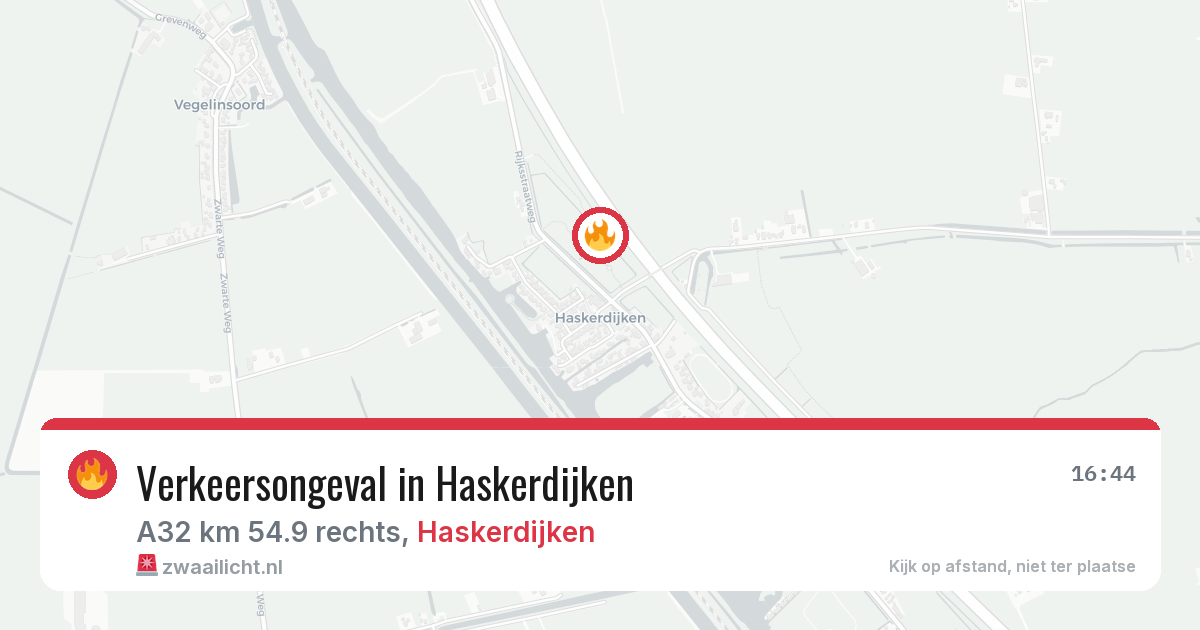 Verkeersongeval in Haskerdijken — 25 mrt 2026