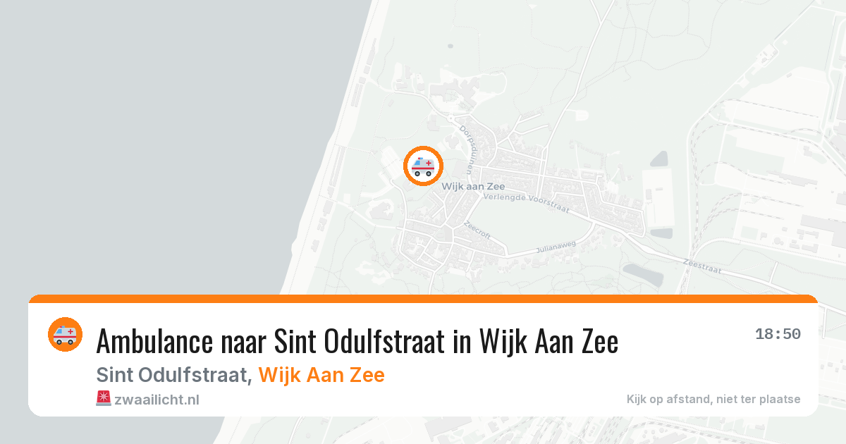 Ambulance naar Sint Odulfstraat in Wijk Aan Zee — 23 jun 2026