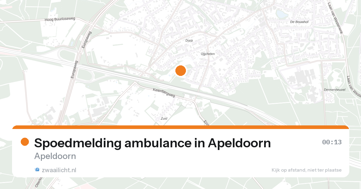 Spoedmelding ambulance in Apeldoorn — 31 jan 2026