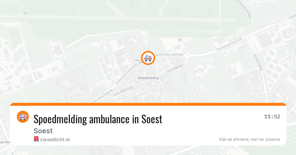 Spoedmelding ambulance in Soest — 12 feb 2026