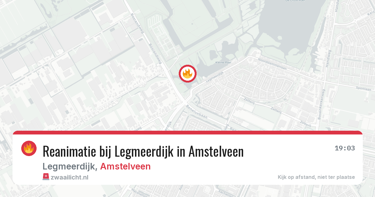 Reanimatie bij Legmeerdijk in Amstelveen — 28 jun 2026