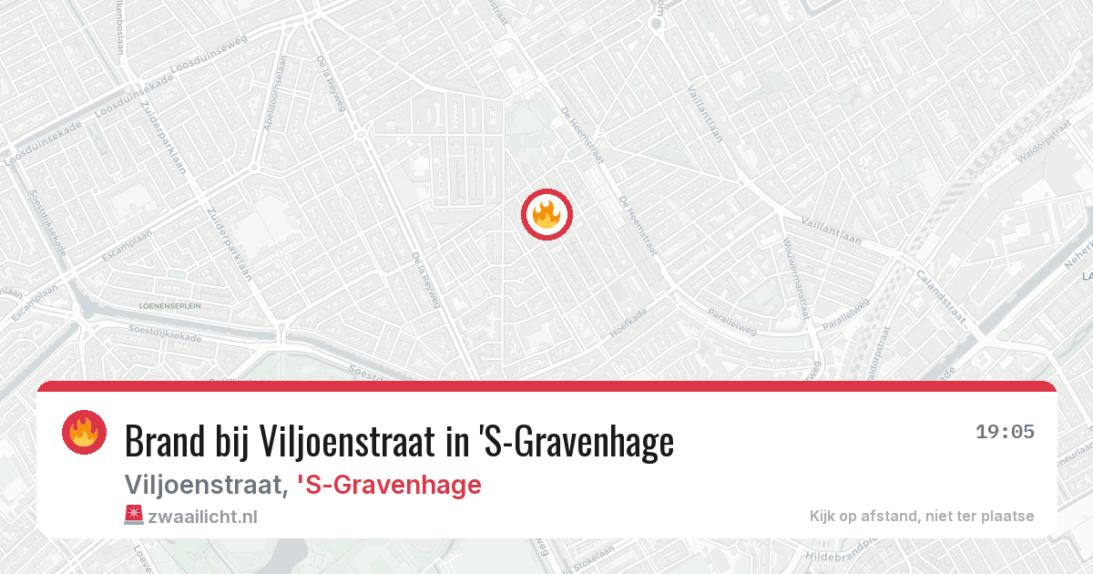Brand bij Viljoenstraat in 'S-Gravenhage — 4 mei 2026