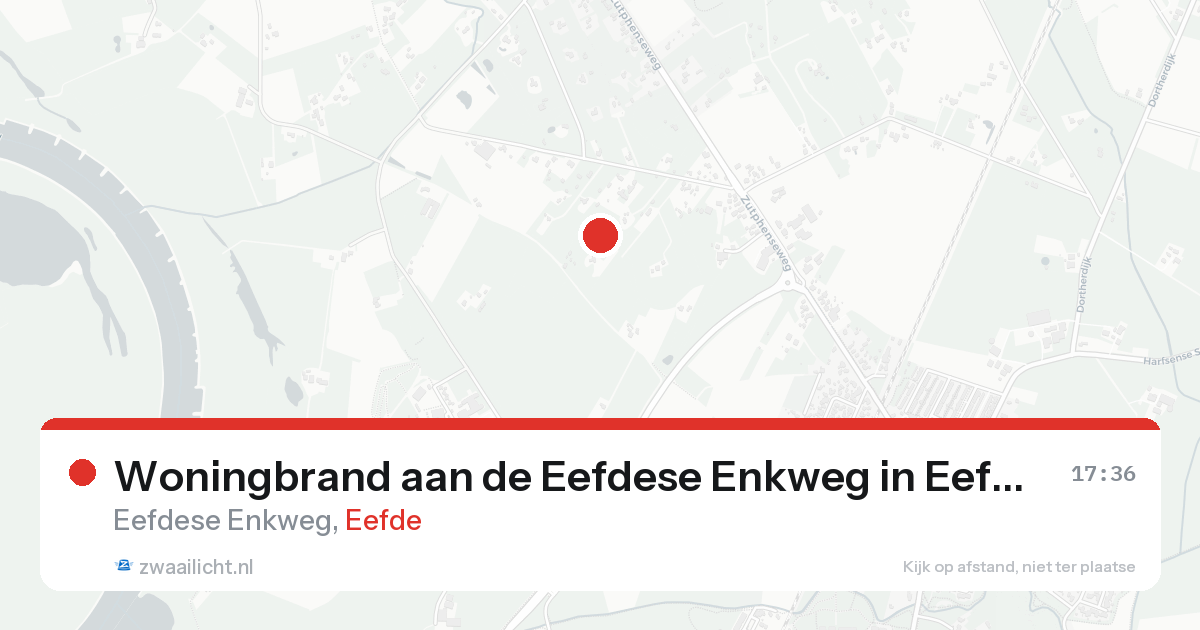 Woningbrand aan de Eefdese Enkweg in Eefde — 20 aug 2026