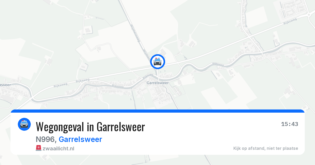 Wegongeval in Garrelsweer — 11 mrt 2026