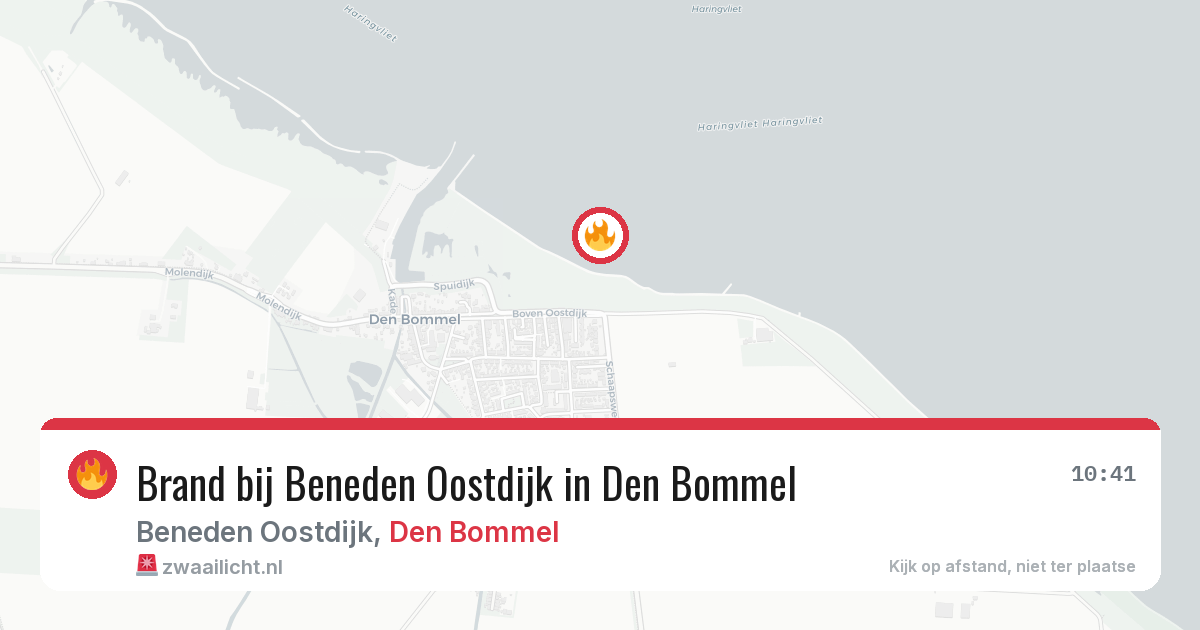 Brand bij Beneden Oostdijk in Den Bommel — 3 aug 2026