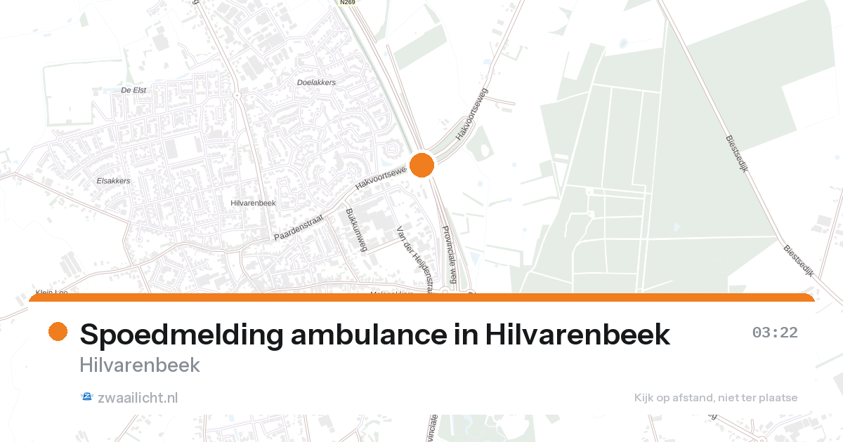 Spoedmelding ambulance in Hilvarenbeek — 1 feb 2026