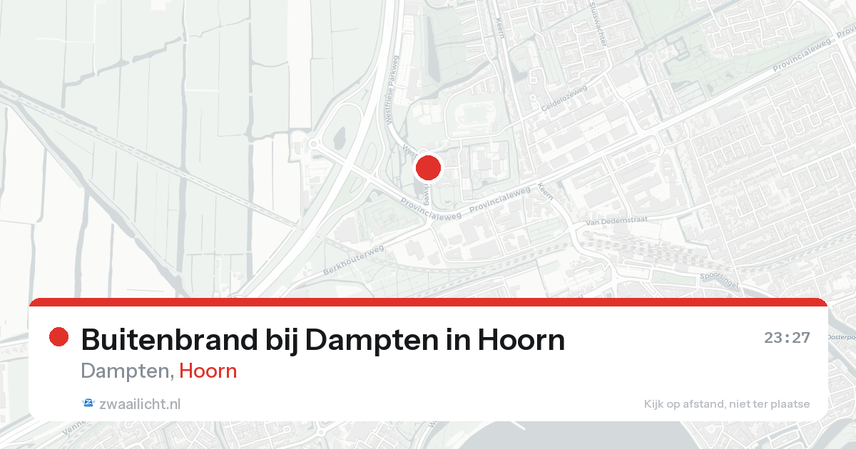 Buitenbrand bij Dampten in Hoorn — 26 mei 2026