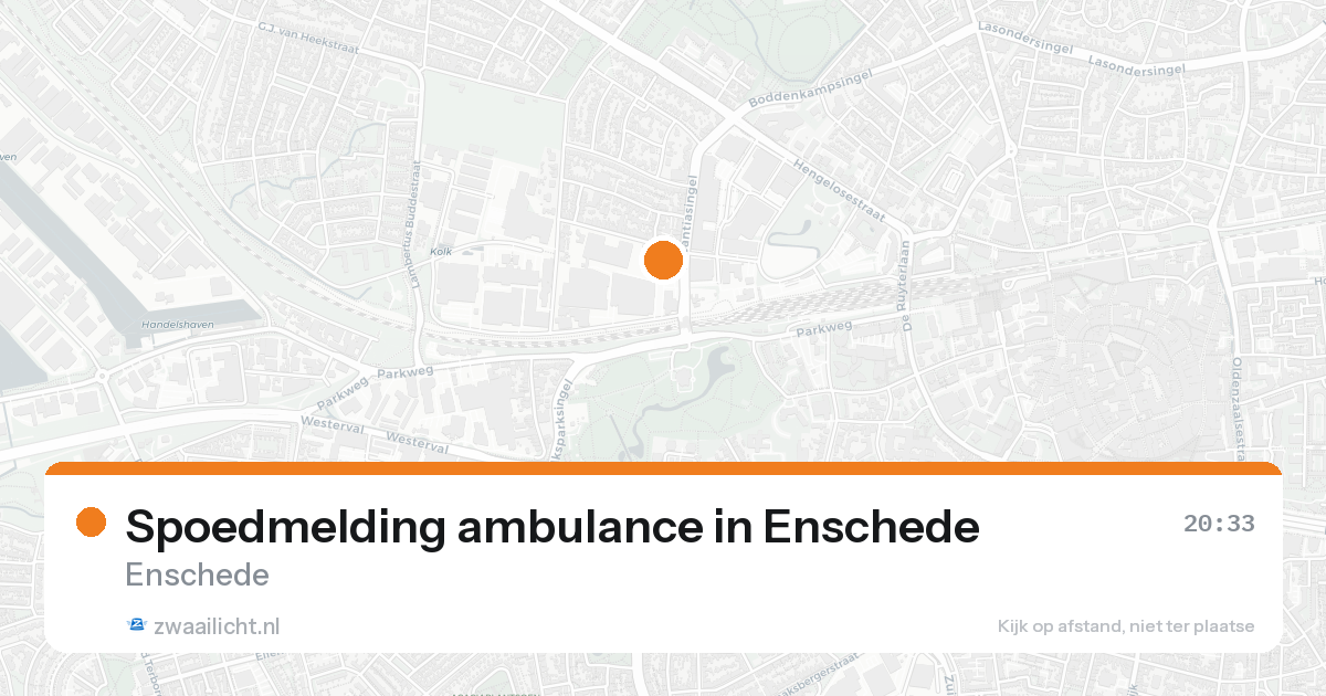 Spoedmelding ambulance in Enschede — 19 aug 2026