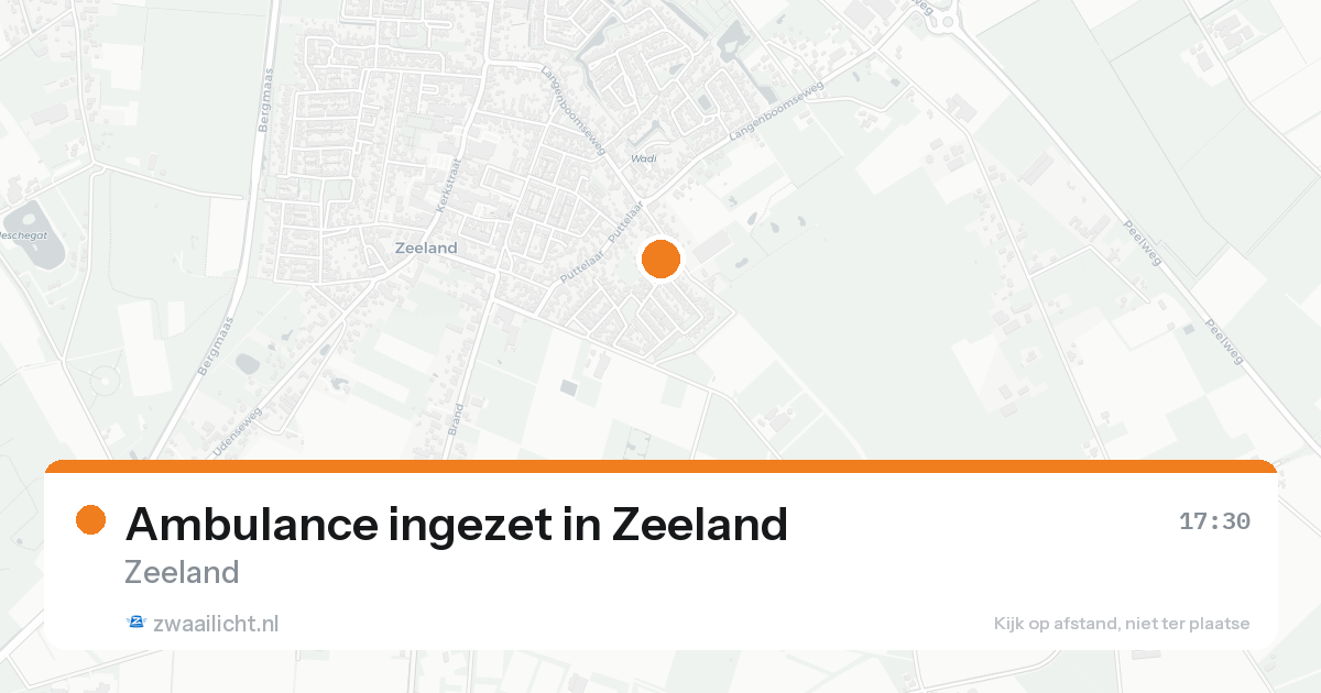 Ambulance ingezet in Zeeland — 16 aug 2026