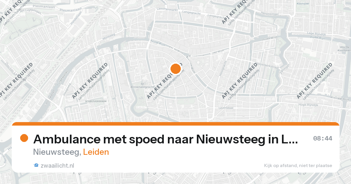 Ambulance met spoed naar Nieuwsteeg in Leiden — 26 feb 2026