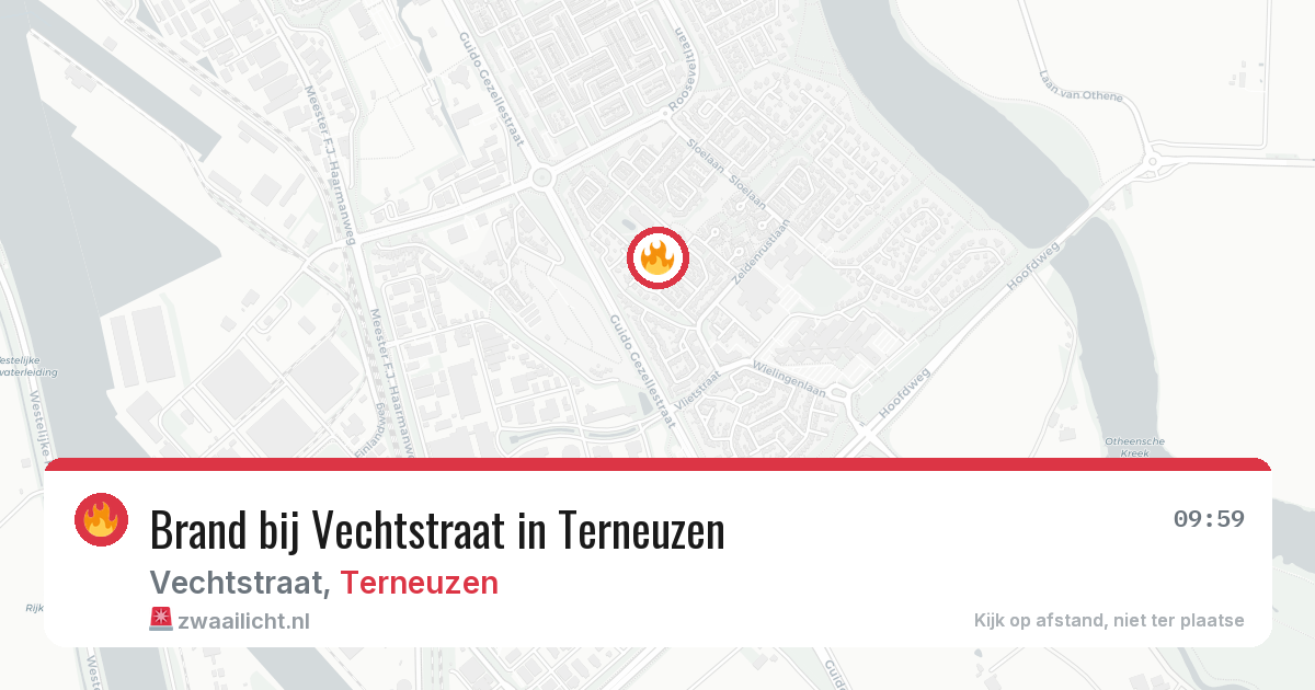 Brand bij Vechtstraat in Terneuzen — 25 jun 2026