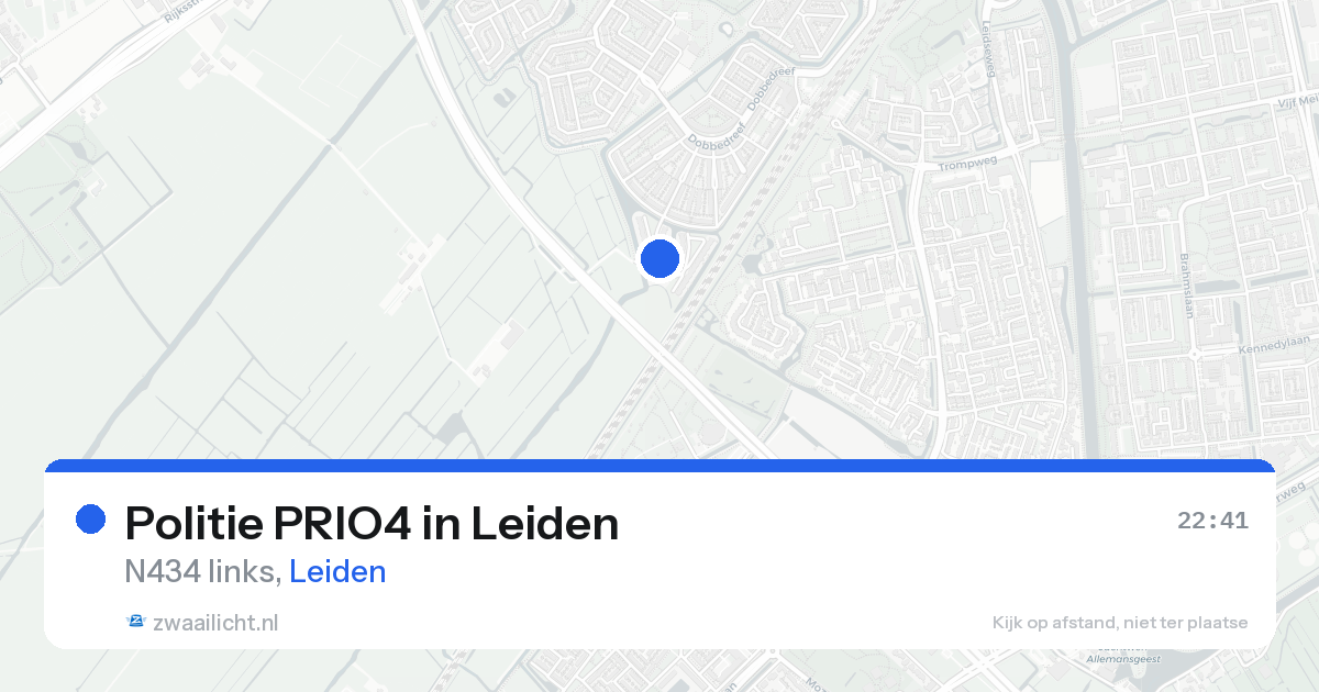 Politie PRIO4 in Leiden — 21 aug 2026 | 🚨 Zwaailicht.nl