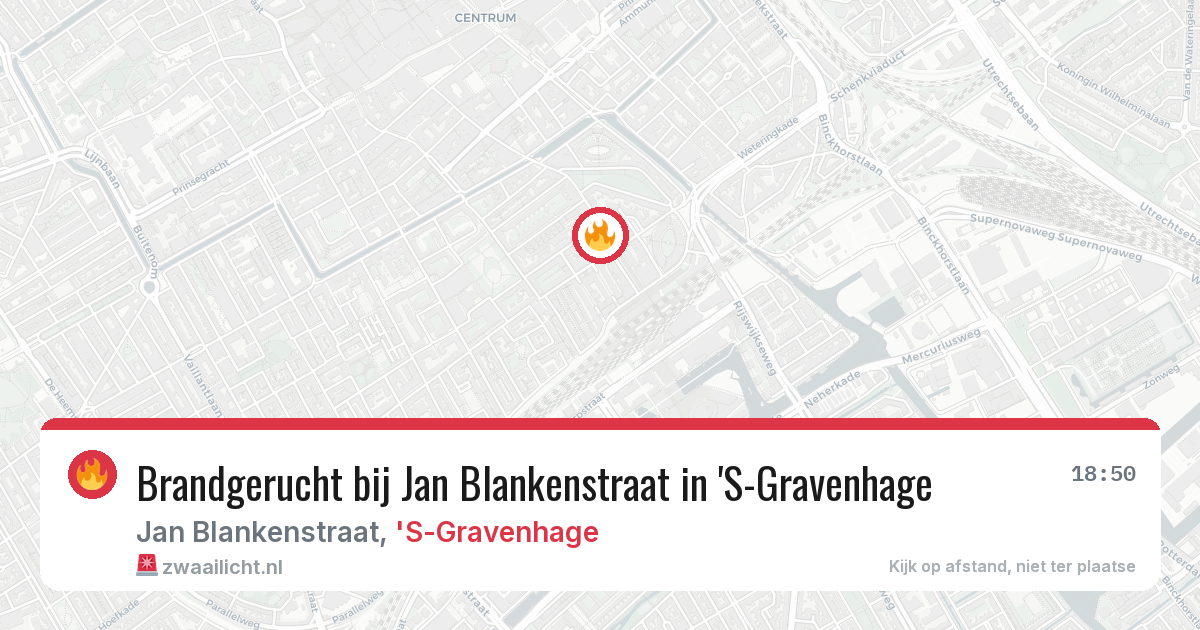 Brandgerucht bij Jan Blankenstraat in 'S-Gravenhage — 11 jul 2026