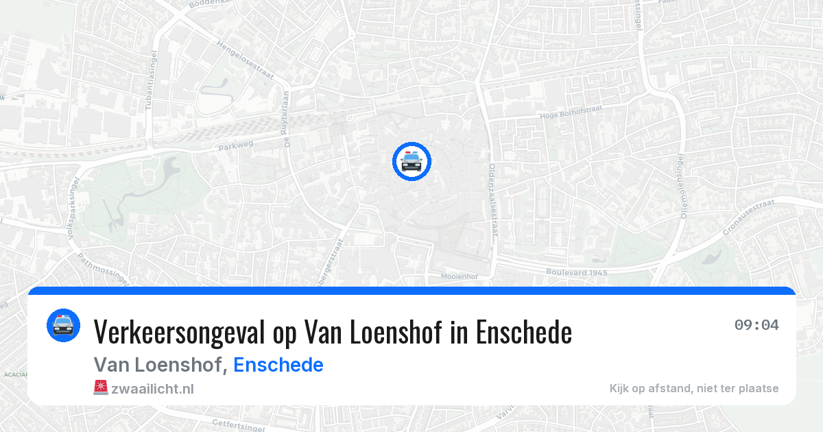 Verkeersongeval op Van Loenshof in Enschede — 23 jan 2026