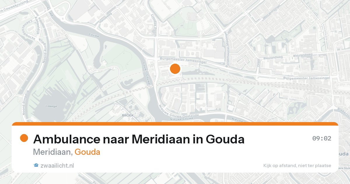 Ambulance naar Meridiaan in Gouda — 18 aug 2026