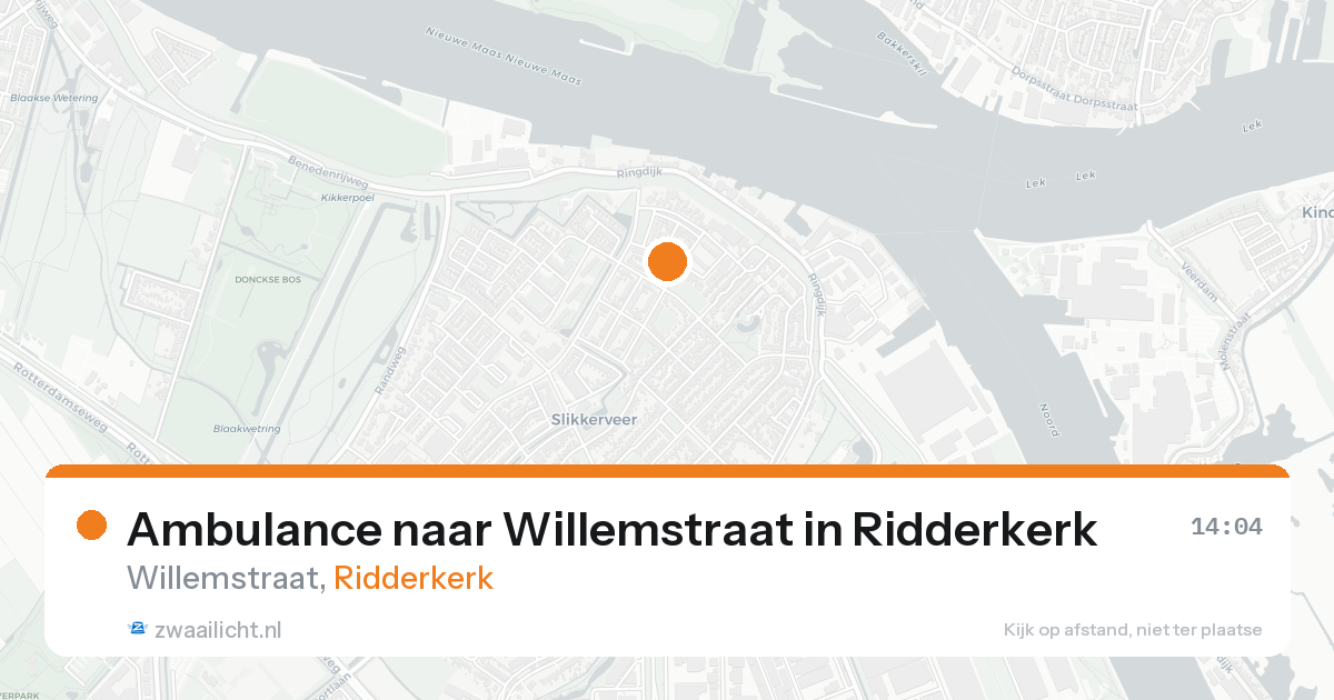 Ambulance naar Willemstraat in Ridderkerk — 31 jan 2026