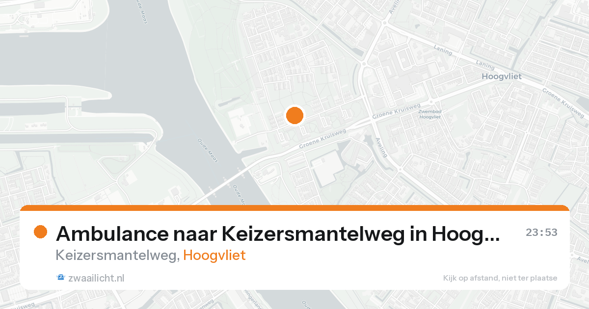 Ambulance naar Keizersmantelweg in Hoogvliet — 5 jun 2026