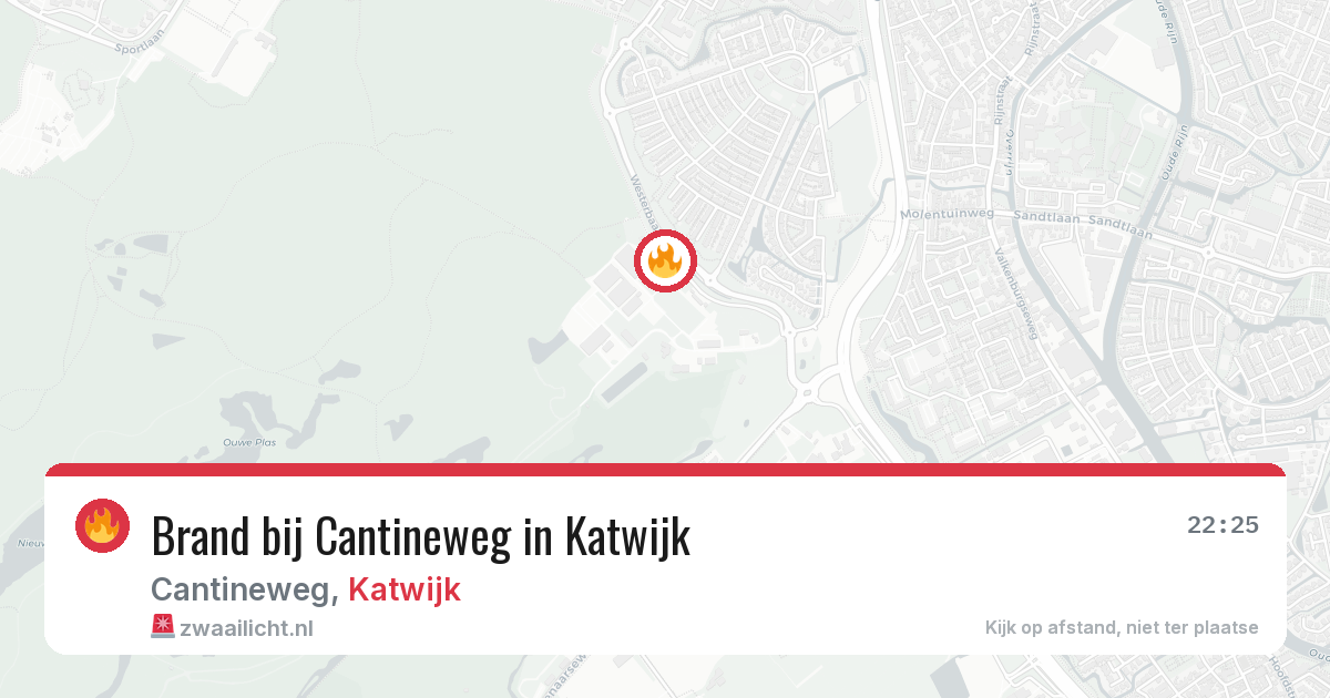 Brand bij Cantineweg in Katwijk — 2 aug 2026