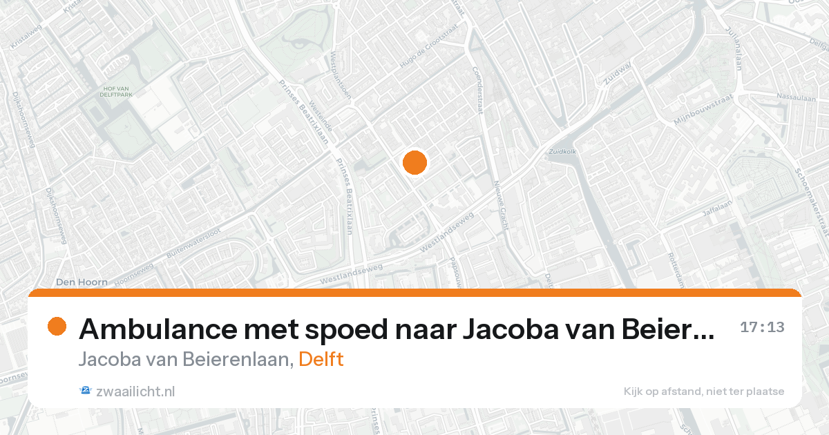 Ambulance met spoed naar Jacoba van Beierenlaan in Delft — 7 feb 2026