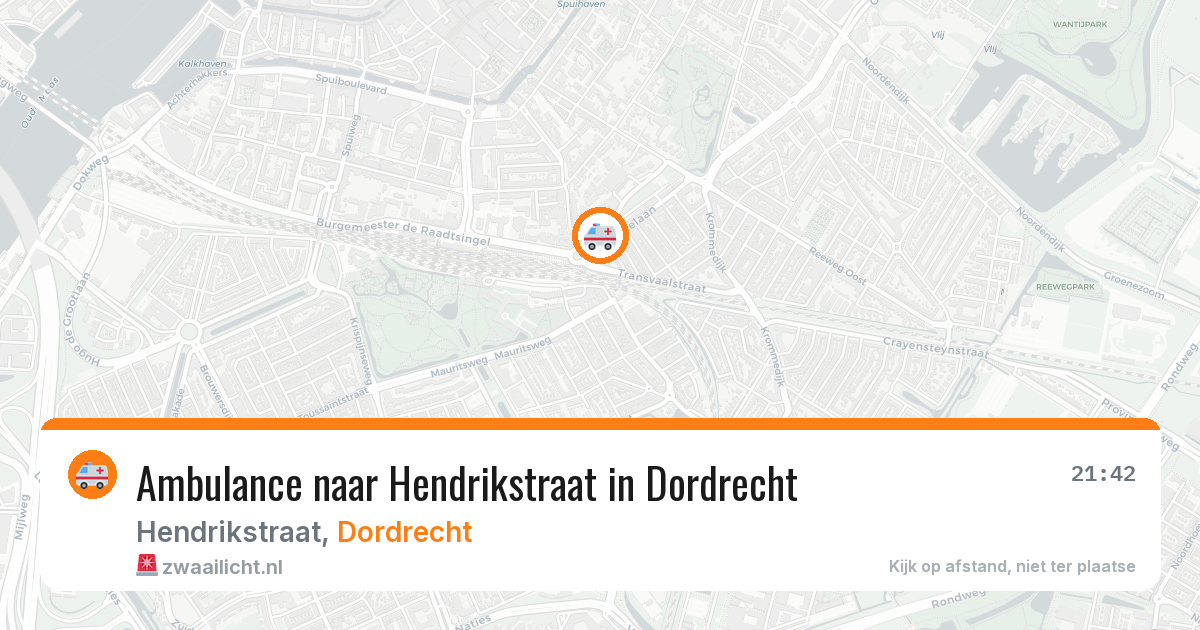 Ambulance naar Hendrikstraat in Dordrecht — 8 mei 2026