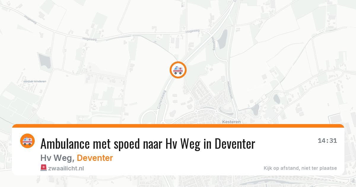 Ambulance met spoed naar Hv Weg in Deventer — 17 jan 2026