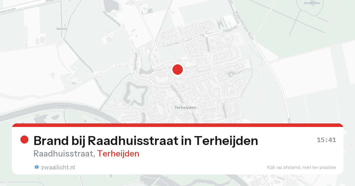 Brand bij Raadhuisstraat in Terheijden — 16 aug 2026