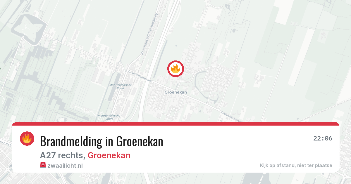 Brandmelding in Groenekan — 27 jun 2026