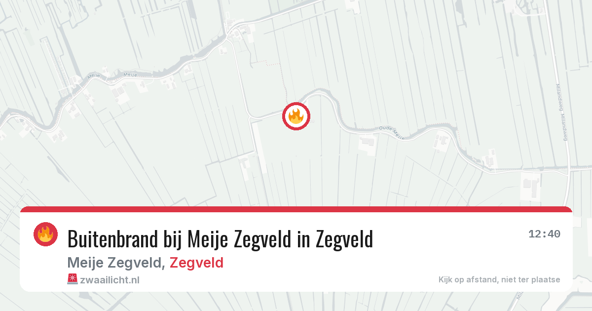 Buitenbrand bij Meije Zegveld in Zegveld — 28 mei 2026