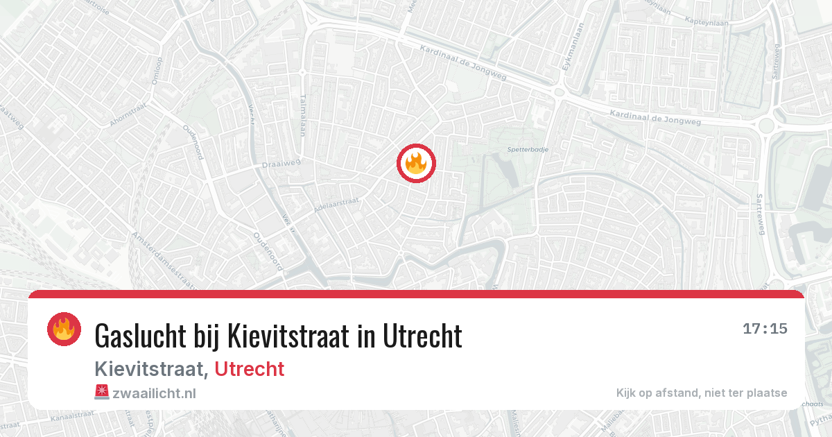 Gaslucht bij Kievitstraat in Utrecht — 6 mei 2026