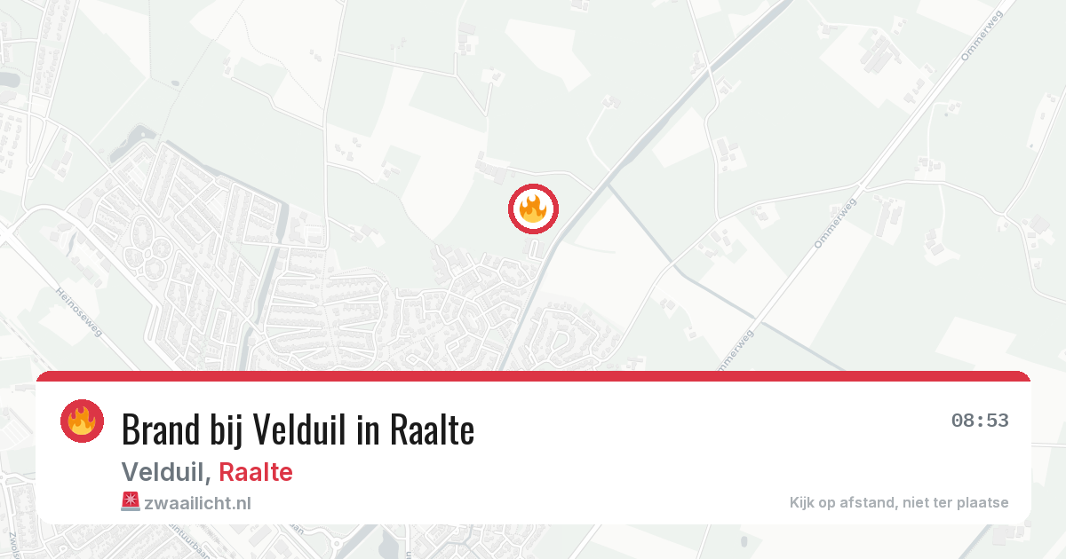 Brand bij Velduil in Raalte — 9 jun 2026