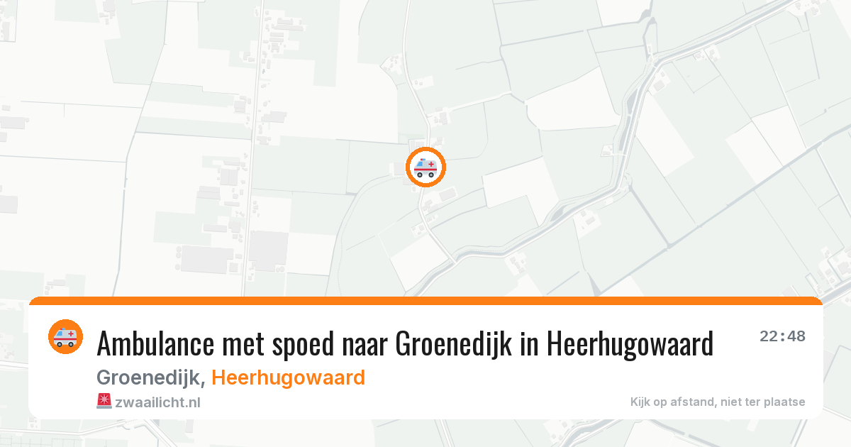 Ambulance met spoed naar Groenedijk in Heerhugowaard — 11 apr 2026