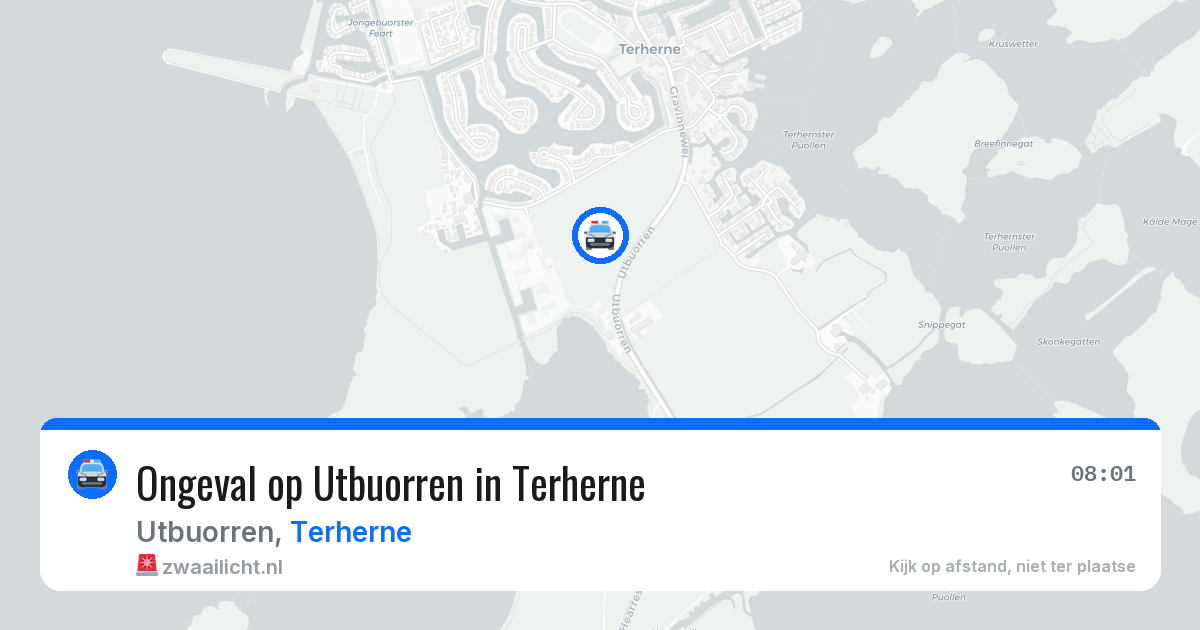 Ongeval op Utbuorren in Terherne — 16 apr 2026