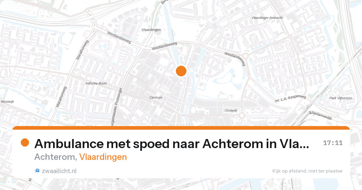 Ambulance met spoed naar Achterom in Vlaardingen — 25 feb 2026