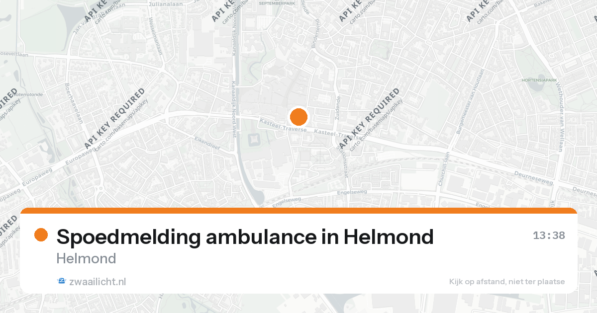 Spoedmelding ambulance in Helmond — 26 aug 2026