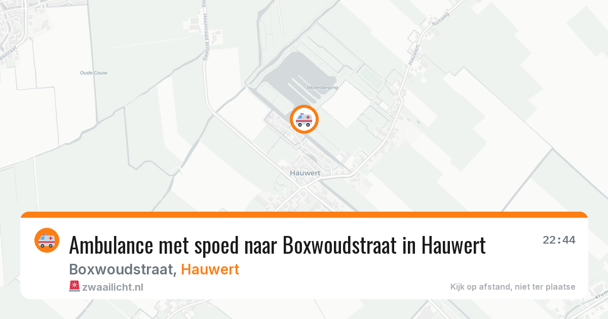 Ambulance met spoed naar Boxwoudstraat in Hauwert — 26 jun 2026