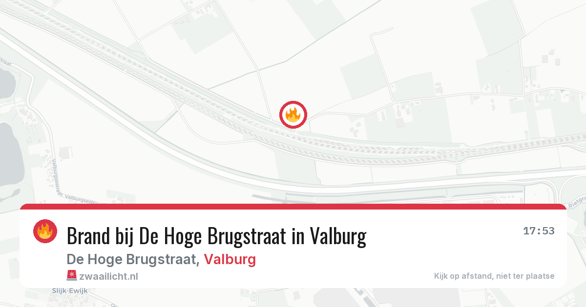Brand bij De Hoge Brugstraat in Valburg — 22 jul 2026