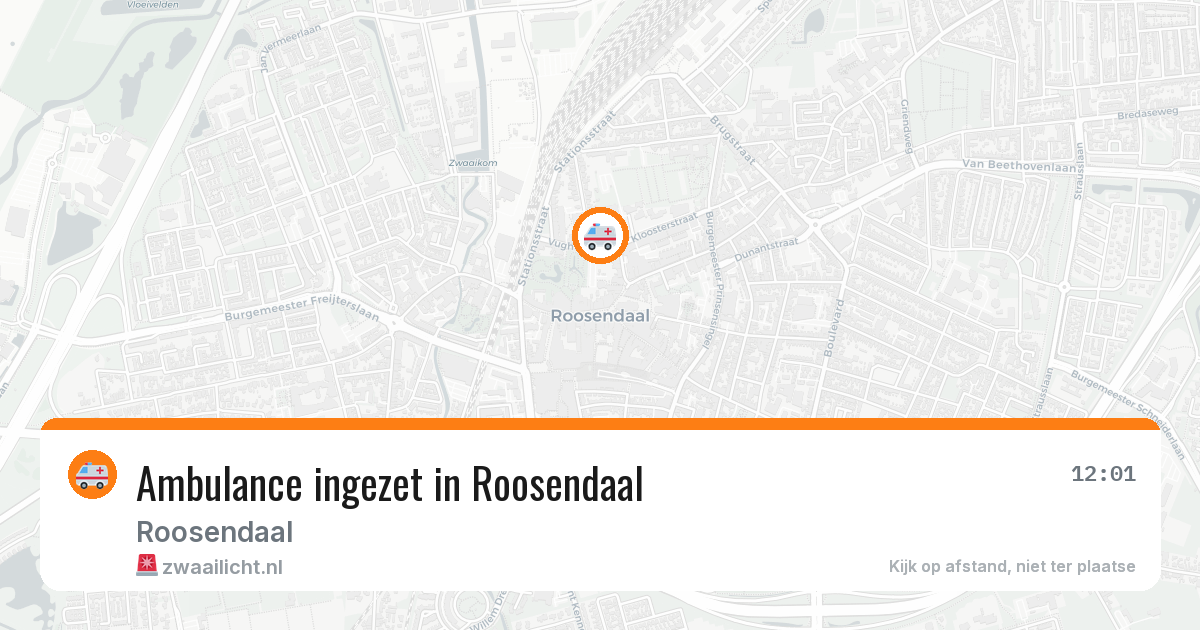Ambulance ingezet in Roosendaal — 27 apr 2026