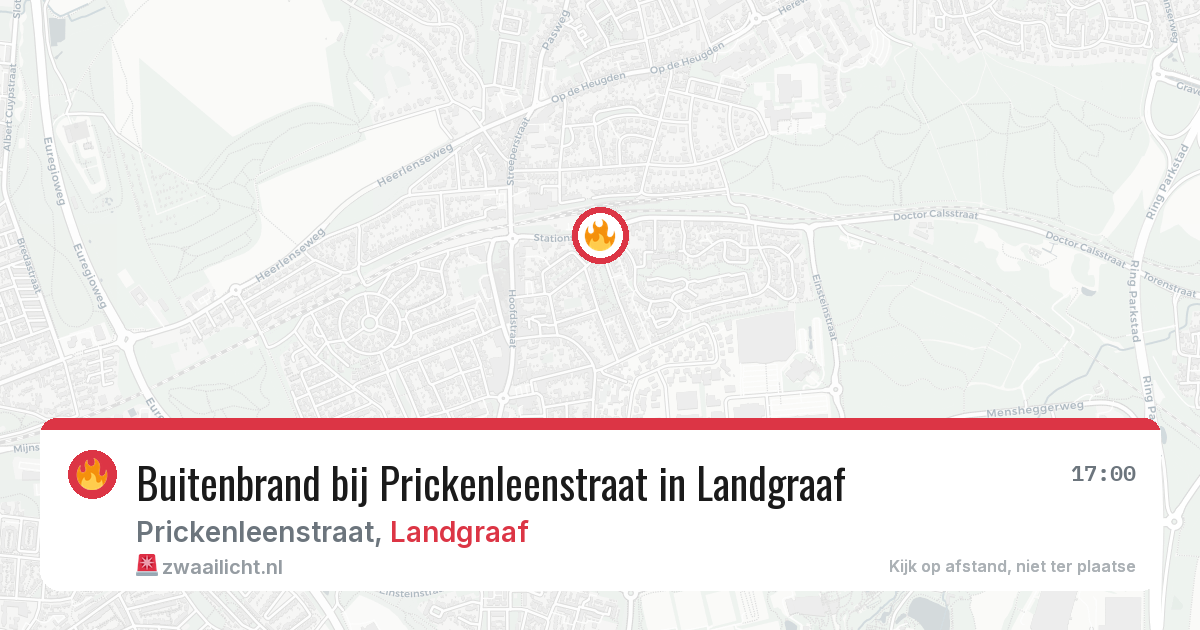 Buitenbrand bij Prickenleenstraat in Landgraaf — 8 jun 2026