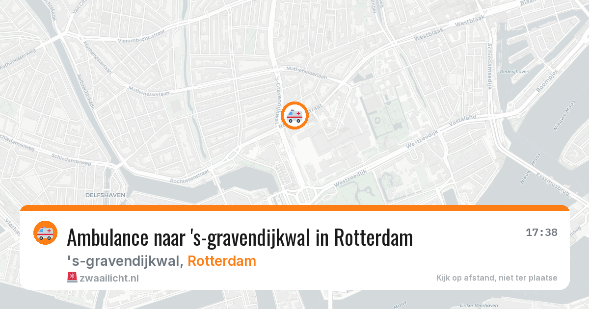 Ambulance naar 's-gravendijkwal in Rotterdam — 2 mrt 2026
