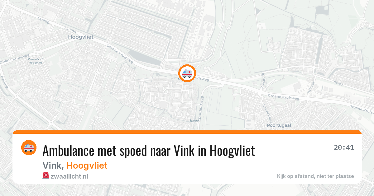 Ambulance met spoed naar Vink in Hoogvliet — 15 mei 2026