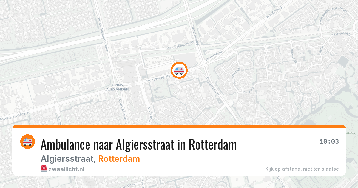 Ambulance naar Algiersstraat in Rotterdam — 30 jun 2026