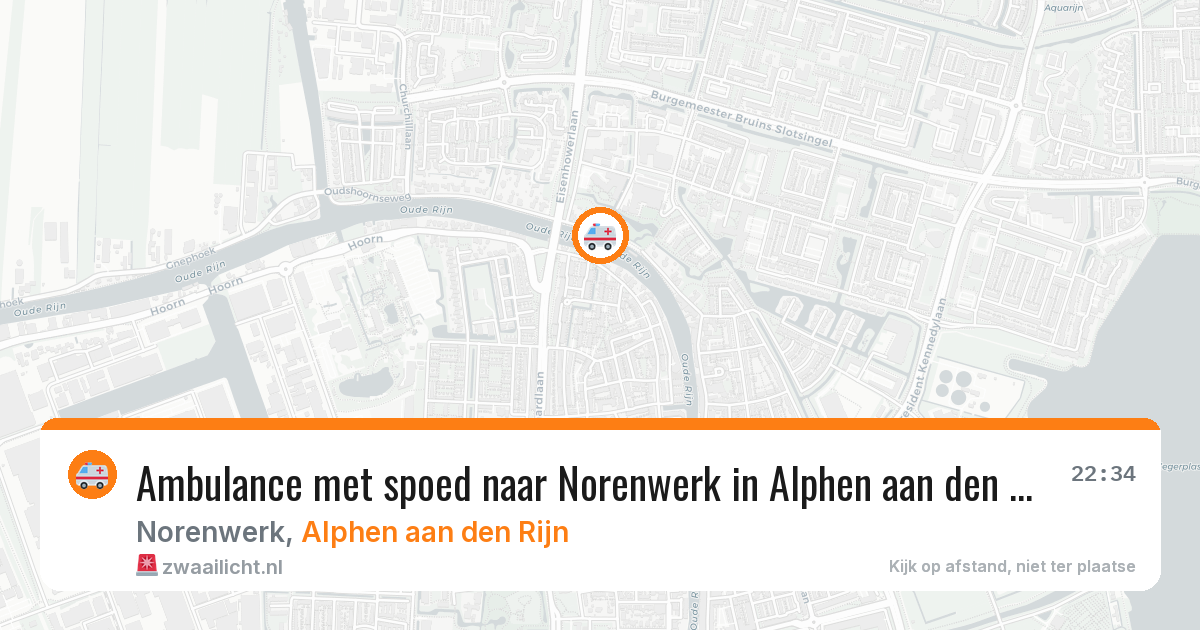 Ambulance met spoed naar Norenwerk in Alphen aan den Rijn — 11 jun 2026