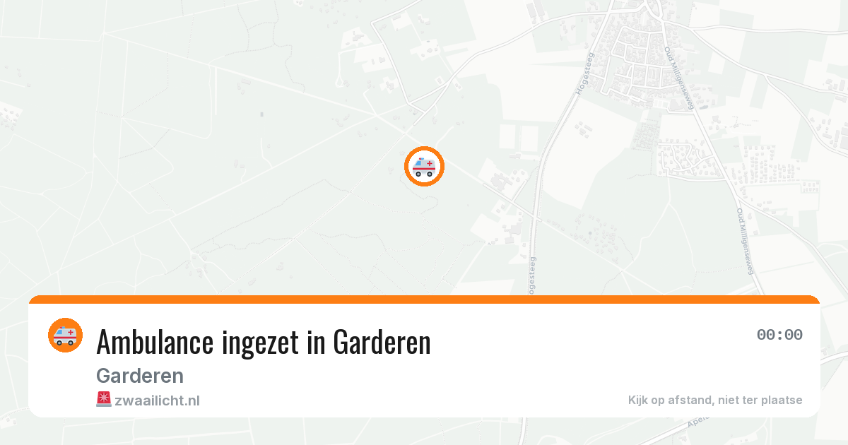 Ambulance ingezet in Garderen — 10 aug 2026