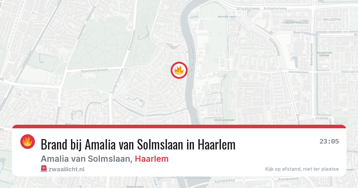 Brand bij Amalia van Solmslaan in Haarlem — 30 mei 2026