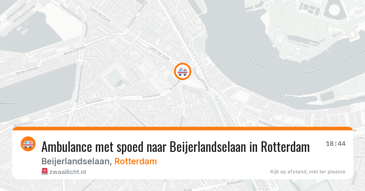 Ambulance met spoed naar Beijerlandselaan in Rotterdam — 29 jun 2026