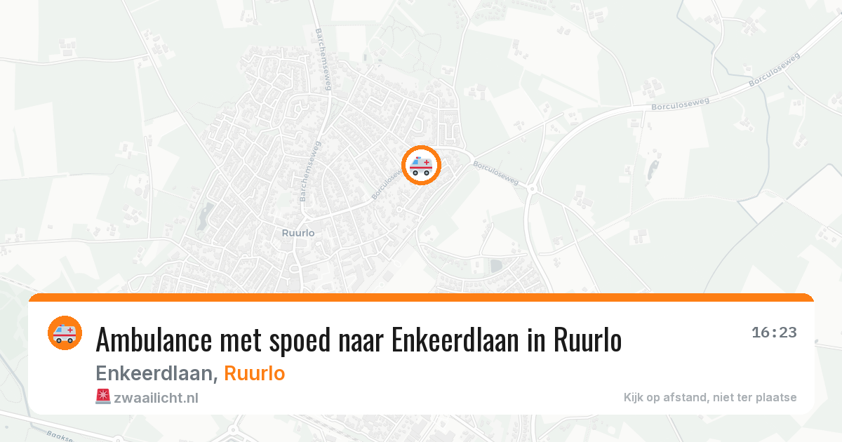 Ambulance met spoed naar Enkeerdlaan in Ruurlo — 29 mei 2026