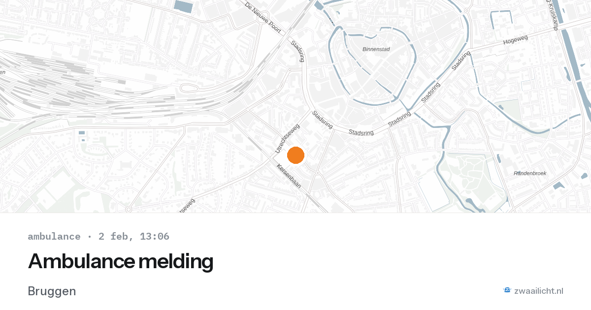 Ambulance melding — 2 feb 2026